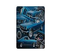 KEYGAMER 1965 Ford Mustang Targa in metallo vintage, Poster Garage Bar Home Wall Decor 20 x 30 cm