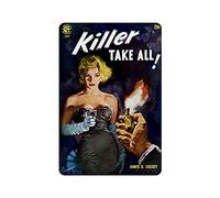 KEYGAMER Killer Take All Targa in metallo, Vintage Targa Poster Garage Bar Home Wall Decor 20 x 30 cm