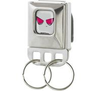 Keyholder - Invader Gir Red Eyes Face Close-Up Full Color Gray ACC NUOVO