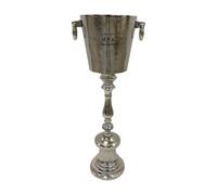 Keyhomestore | Secchiello alto portabottiglie con base stabile in metallo (Ø20cm H25cm) | Ideale per vino e champagne durante cene ed eventi eleganti - Made in Italy