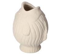 Keyhomestore- Vaso Decorativo a Forma di Pesce, H 25 cm x Ø 20 cm, Soprammobile per Interni in Stile Marino o Moderno - Idea Regalo Originale - Design Creativo per Casa