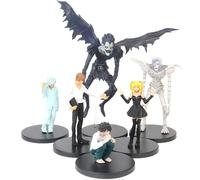 Keyhvao 6 statuette di anime Death Note, Yagami, L, Ryuuku, decorazione per auto, in PVC, regalo per fan e amici