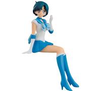 Keyhvao Figure Anime 13 CM Modello Statue Tsukino Usagi, Sailor Mercury, Marte, Venere, Giove Posizione Seduta Figure Carino Decorazione PVC Materiale Regali per i Fan, Unisex (Sailor Mercury)