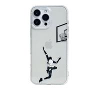 Keyihan Cover Compatibile con iPhone 11 Pro 5,8" Custodia con Giocare a Pallacanestro Layup Disegni Pattern Antiurto Trasparente Chiaro Flessibile Morbido TPU Silicone 360 Gradi Protettiva Caso