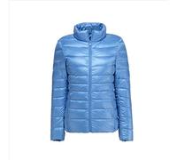 KeYIlowys Piumino Leggero Primaverile E Invernale Tinta Unita Colletto in Piedi Slim Plus Size Piumino Corto da Donna