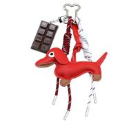 Keying Chocolate Creative Chiave Chain Gatena Sausage Dog Borse Charm PU Decorazioni A Pendente In Corda Intrecciata Decorazioni Da Baseball Keyrings Chiave Per Cani Salsiccia Per Decorazione