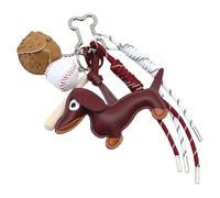 Keying Chocolate Creative Chiave Chain Gatena Sausage Dog Borse Charm PU Decorazioni A Pendente In Corda Intrecciata Decorazioni Da Baseball Keyrings Chiave Per Cani Salsiccia Per Decorazione