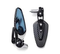 Specchietti Moto 2023 Specchietto Retrovisore Per Moto Modello In Fibra Di Carbonio Specchietto Per Manubrio Specchietto Retrovisore Invertito Modificato Moto Specchietti (Colore : Nero)