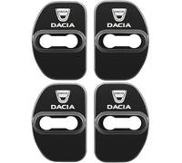 KEYLEON 4 Pezzi Protezioni per Serratura della Porta per Dacia Sandero Stepway 3.Gen 2.Gen 2012-2021 2022 2023 2024 2025, Copertura della Serratura della Porta in Acciaio Inossidabile,Black
