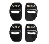 KEYLEON 4 Pezzi Protezioni per Serratura della Porta per Smart EQ fortwo (C453) 2020-, Copertura della Serratura della Porta in Acciaio Inossidabile,Black