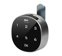 Keyless Cabinet Lock - Electronic Drawer | Smart Cabinet Locks Sensitive Touch Safe Household Password Locks for Mailboxes School Lockers | Zinc Alloy Nano Chip Material Black Matte C