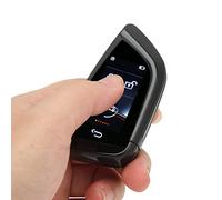 Keyless Entry Auto Lock, Smart Remote Car Key Schermo LCD Anti Lost 5.0 Fob per One Click Start Black (Nero)