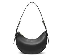 Keyli Mezzaluna Borsa a tracolla da donna in pelle impermeabile borse a tracolla regolabile Hobo borse con 2 tracolla, nero