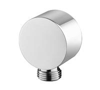 Keymark - Raccordo a parete per tubo rotondo, in ottone, universale, attacco per doccia, 1/2", attacco a sabbia, attacco a parete per doccetta