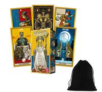 Keymaster Tarot FRENCH Cards Deck Agm Urania Esoterico Con Borsa Multicolore