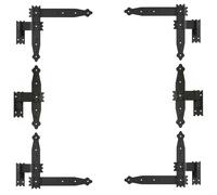 KeyMet Fascetta Angolare 235 per Ante, Cerniere Ad Angolo, 6 Pezzi Neri 35 mm