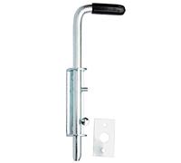 Keymet - Fermaporta - Chiavistello per porta e seggiolone da giardino - 220/12 mm - 80 mm - Metallo - Montaggio a parete - Portaombrelli - 1 pezzo - 1 set - 1 elemento