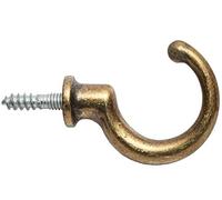KeyMet Gancio appendiabiti appendiabiti da parete in ottone antico