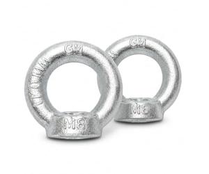 KeyMet GmbH - 2 Dadi ad Anello M8 DIN 582 C15, zincati