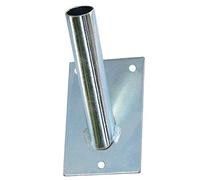 KeyMet Supporto per bandiere e bandiere, colore bianco zincato