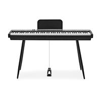 Keynote Compact Digital Stage Piano con Bluetooth, nero | 88 tasti ad azione martelletto interamente pesati, gambe amovibili per palco o casa, 30 preset motore DREAM