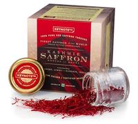 Keynote Kashmir Saffron | Kashmir Kesar | Keshar | Whole Threads | Confezione regalo | Bottiglia di vetro sottovuoto da 1 g | Confezione da 1