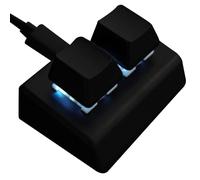 KeyPad macro personalizzato - Mini tastiera a 2 tasti Wired USB per comandi di scorciatoie, strumento di gioco | Interruttore del pulsante programmabile per PC Rhythm Game Music Setup Office