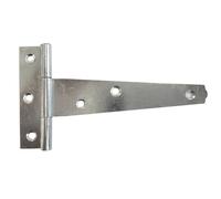 Keypak Confezione da 2 cerniere a T da 250 mm, zincate, resistenti alla corrosione, per capannoni, porte del fienile, porte del garage e cancelli in legno, confezione da 2