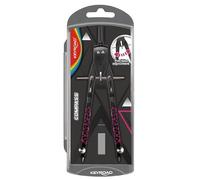 KEYROAD Compasso in metallo / 1 pezzo/Multicolore/Compasso per la scuola/Ideale per la scuola/Compasso a regolazione rapida