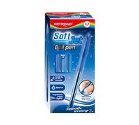 Keyroad Penna a sfera classica Soft Jet, set da 12 penne da 0,7 mm, blu