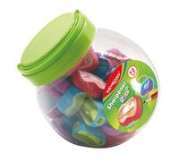 Keyroad Seed - Temperamatite in plastica, temperamatite singolo, in tubo, confezione da 72 pezzi, mix di colori