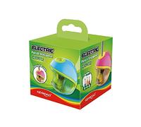 Keyroad Temperamatite elettrico, temperamatite elettrico con temperamatite elettrico, 1 pezzo per asilo, scuola materna e scuola, KR971783, blu/rosa (assortito)