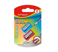 KEYROAD Temperamatite ergonomico singolo/alluminio/2 pezzi/colori misti