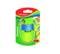 Keyroad Temperamatite in plastica, 2 fori, versatile e resistente, per matite scolastiche e artistiche