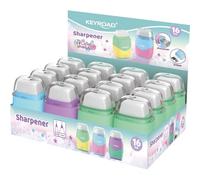 Keyroad Temperamatite in plastica con gomma, temperamatite pastello, doppio temperino, mix di colori