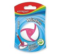 KEYROAD WINDMILL/Gomma da cancellare per matita e matite colorate, 1 pezzo/miscela di colori/ideale per scuola e ufficio