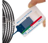 Keyrring Depth Gauge Easy Reading Tire Measure - Tirare Measure Tool Depth | Thickness Ruler, Tread Measurement Tool Portable | Keyrring Depth Gauge Easy Reading Tire Measure For Motorcycle, Truck