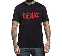 Keyru Deicide Shirt American Death Metal Band Deicide Black T-Shirt Black XXL