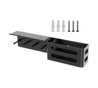 Keys Holder on Wall, with Shelf and 4 Sturdy Hooks Modern Minimalist Decor Design, Multifunctional Key and Mail Organizer with Usage for Entryway Home Hallway Apartment Farmhouse Front Door Office