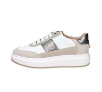 Keys scarpe da donna sneakers in pelle bianco beige con lacci invernali K11203