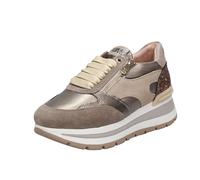 Keys Sneakers Alte Con Zeppa E Cerniera Beige - Donna Scarpe Sneakers
