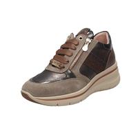 Keys Sneakers Alte Con Zeppa E Cerniera Sabbia - Taglia 35 [22cm] Scarpe Donna