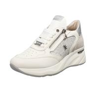 Keys Sneakers Alte Con Zeppa E Cerniere Bianco - Taglia 37 [24cm] Scarpe Donna