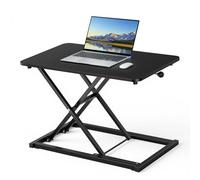 KEYSAFER Convertitore da scrivania regolabile in altezza, 60 x 34 cm, supporto ergonomico per tastiera e mouse per scrivania, monitor da tavolo e supporto per laptop per l'ufficio di casa
