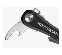 KeySmart iPro Localizzatore di Chiavi con Suono - Portachiavi Organizzatore di Chiavi, Compatibile con l’App Apple Find My, Portachiavi Compatto, Tracker per Chiavi(Fino a 14 Chiavi, Nero)