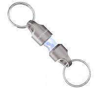 KeySmart Magcoonect KeySmart MagConnect - Connettore Chiavi Rapido e Sicuro per Valige, Borse & Cinture - Chiavi Sempre a Portata di Mano (1 Pacco, Nero) Unisex - Adulto (Pacco da 1)