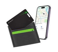 KEYSMART SmartCard Carta Tracker GPS Portafoglio, Ricaricabile e Riutilizzabile, Versatile Foro per Portachiavi, Compatibile Apple Dov’è, Localizzatore GPS per Valigia, Borsellino, Passaporto