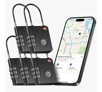 KeySmart SmartLock Lucchetto da Viaggio con Tracciamento-Approvato TSA,Compatibile con Apple Find My,Localizzatore GPS Bluetooth,Batteria Sostituibile Non Ricaricabile(Confezione da 5)