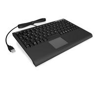 Keysonic ACK-540U+ Black Mini Keyboard with Integrated Smart Touchpad UK Layout