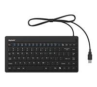 Keysonic KSK-3230IN (US) tastiera USB Inglese USA, QWERTY Nero membrana in silicone, Resistente all'acqua (IPX7)